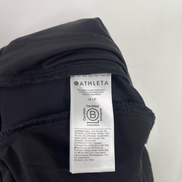 ATHLETA Women's Black Headlands Hybrid Trek Jogger Elastic Waist Size 14P - Picture 3 of 8